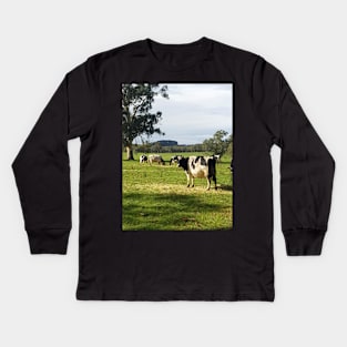 Holstein Friesians - Dairy Cows - photography by Avril Thomas Kids Long Sleeve T-Shirt